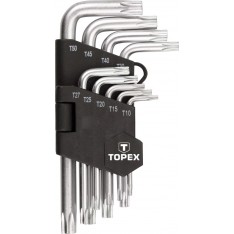 Torx-võtmete komplekt 9-osaline, ТX10-ТX50 lühikesed