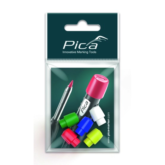 PICA-Dry värviliste otsikute komplekt 5 tk/pakk, valge, kollane, punane, tumeroheline, sinine