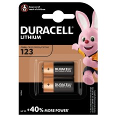 Patarei Duracell liitium DL123a (2/tk pakk)