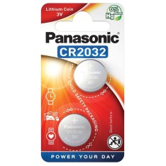 Patarei 3V CR2032 Panasonic Lithium Coin (2/tk pakk)