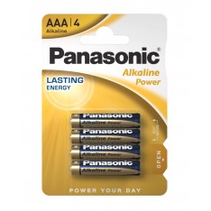 Patarei AAA 1,5V LR03 Panasonic Alkaline Power (4/tk pakk)