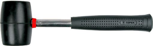 Rubber mallet 60mm/450g, hardened handle