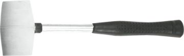 Rubber mallet, 225gx40mm, white rubber