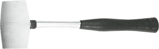 Rubber mallet, 225gx40mm, white rubber