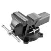 Bench vice with anvils and swivel base 125mm