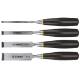 Wood chisel 4pcs.set (6,12,18,24mm) plastic handle