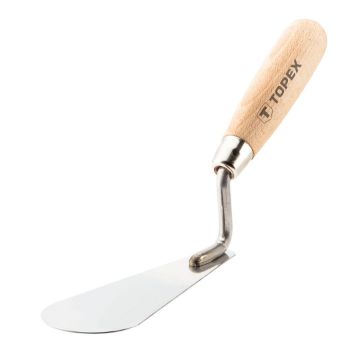 Stucco trowel stainless steel 160 x 55 x 20 mm