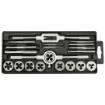 Tap and die 20 pcs. set, M3 - M12
