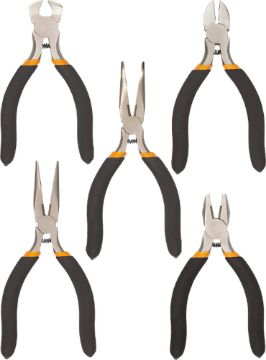 Mini pliers 125mm, set 5pcs