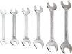 Double open end spanner set 6pcs, 6-17mm