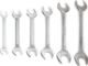 Double open end spanner set 6pcs, 6-17mm
