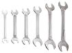 Double open end spanner set 6pcs, 6-17mm