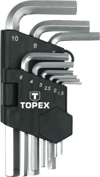 Hex-key set 9pcs, 1.5-10mm CV