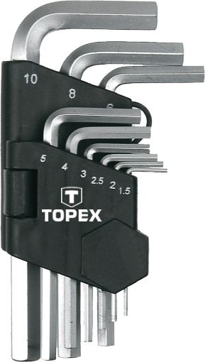 Hex-key set 9pcs, 1.5-10mm CV