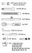 Socket set 1/4 , 46 pcs set