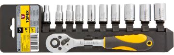 Socket set 1/4 , 11 pcs