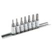 Torx tamper 6 star bit and socket set 7pcs 1/4