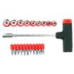 Bit and socket set with  T  handle, set 21 pcs