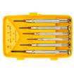 Precision screwdriver set, CrV, 6pcs slotted 1,4, 2,0, 2,4mm, cross PH00, PH0, PH1