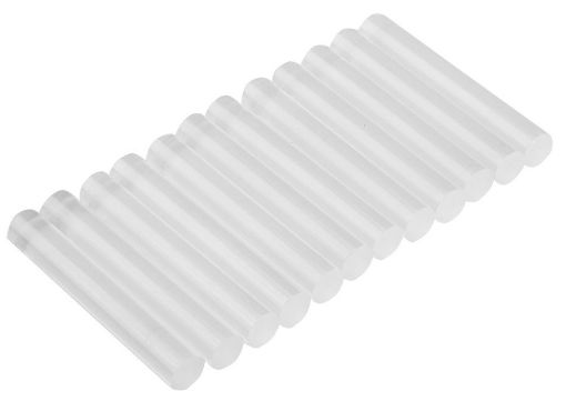 Glue sticks, 8 x 50mm, 12 pcs, 31g transparent white