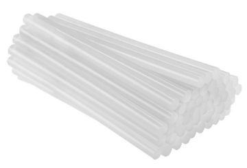 Glue sticks, 11 x 200mm, 50 pcs, transparent white