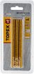 Glue sticks, gold, brocade, 6 pcs, 8 mm x 100 mm