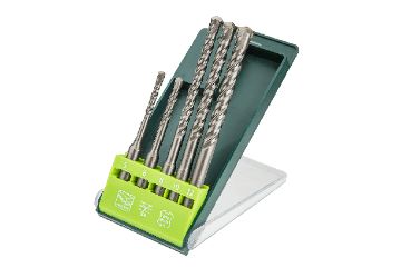 SDS+ masonry drill set 5 pcs  5, 6 x 110 mm + 8, 10, 12 x 160 mm