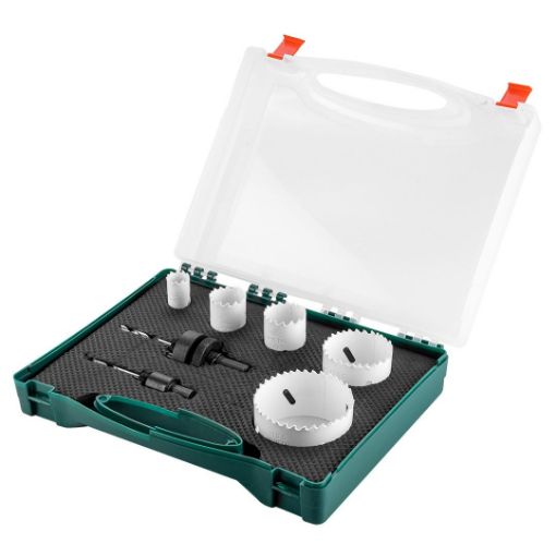 Bi-metal hole saw set, 7pcs., 19-68 mm