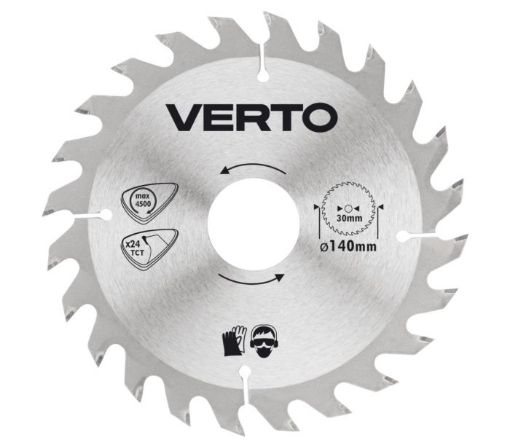 Circular saw blades with HM tips 140x30mm 24 teeth