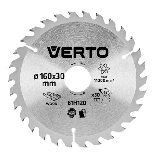 Circular saw blades with HM tips 160x30mm 30 teeth