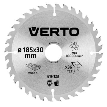 Circular saw blades with HM tips 185x30mm 36 teeth