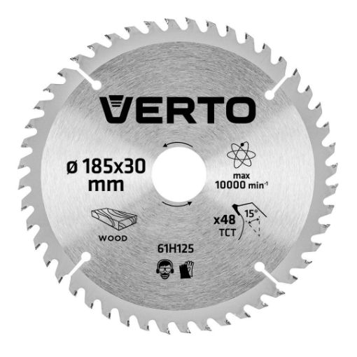 Circular saw blades with HM tips 185x30mm 48 teeth