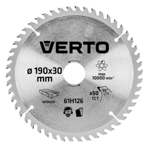 Circular saw blades with HM tips 190x30mm, 50teeth