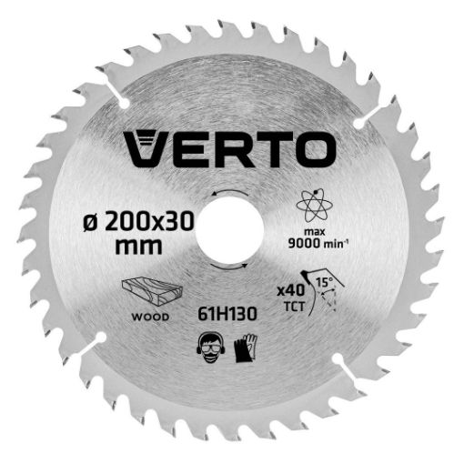 Circular saw blades with HM tips 200x30mm, 40teeth