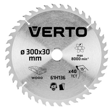 Circular saw blades with HM tips 300x30mm 40 teeth