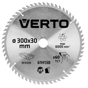 Circular saw blades with HM tips 300x30mm, 60teeth