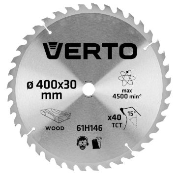 Circular saw blades with HM tips 400x30mm, 40teeth