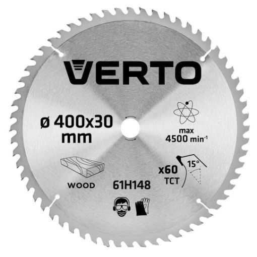 Circular saw blades with HM tips 400x30mm, 60teeth