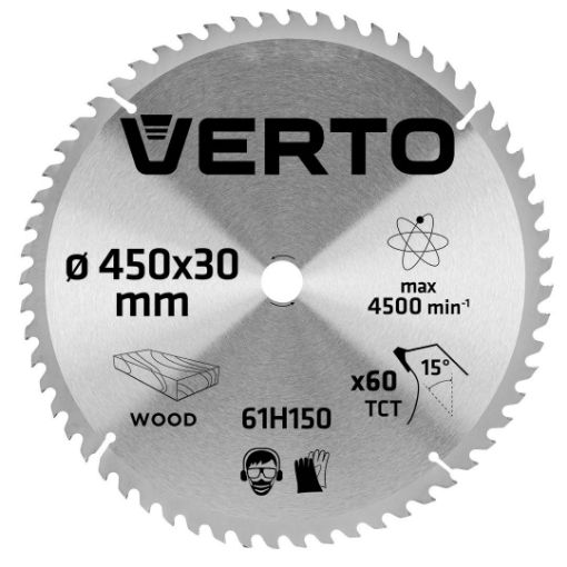 Circular saw blades with HM tips 450x30mm, 60teeth