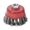 Cup brush 65mm, twisted wire