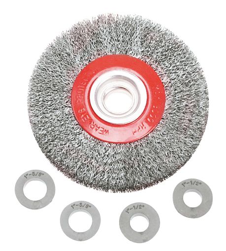 Circular brush 125mm, crimped wire