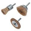 Steel wire brush 3pcs. set