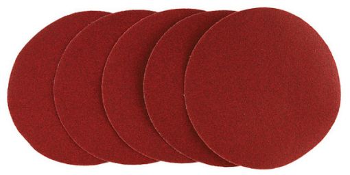 Velcro sand paper K60, 125mm, 5pcs set