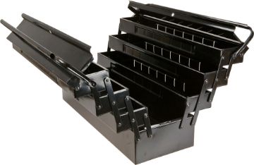 Tool box metal, 7-parts, length 55 cm