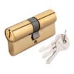 Iron cylinder, brass plated, 62mm, 31/31