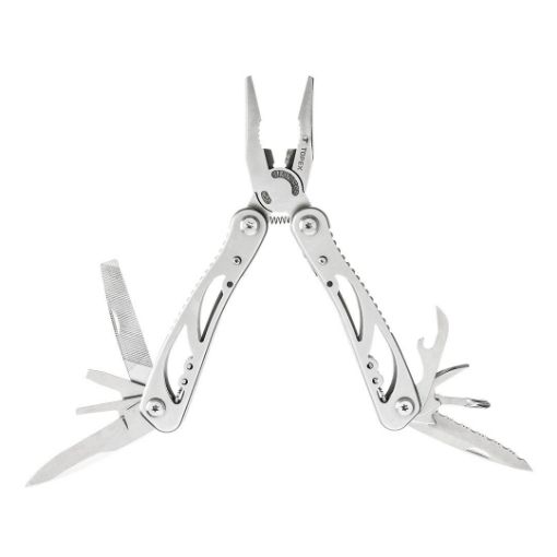 Multi function tool, 9 elements, silver