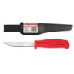 Knife with plastic holder