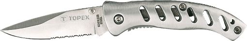 Pocket knife, blade 80mm, stainless steel metal handle