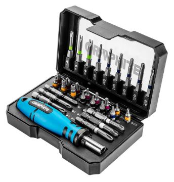 Screwdriver bit set, 31 pcs.