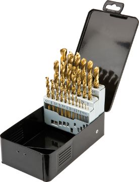 HSS-TiN drill set 1.0 - 13.0 mm / 25 szt.